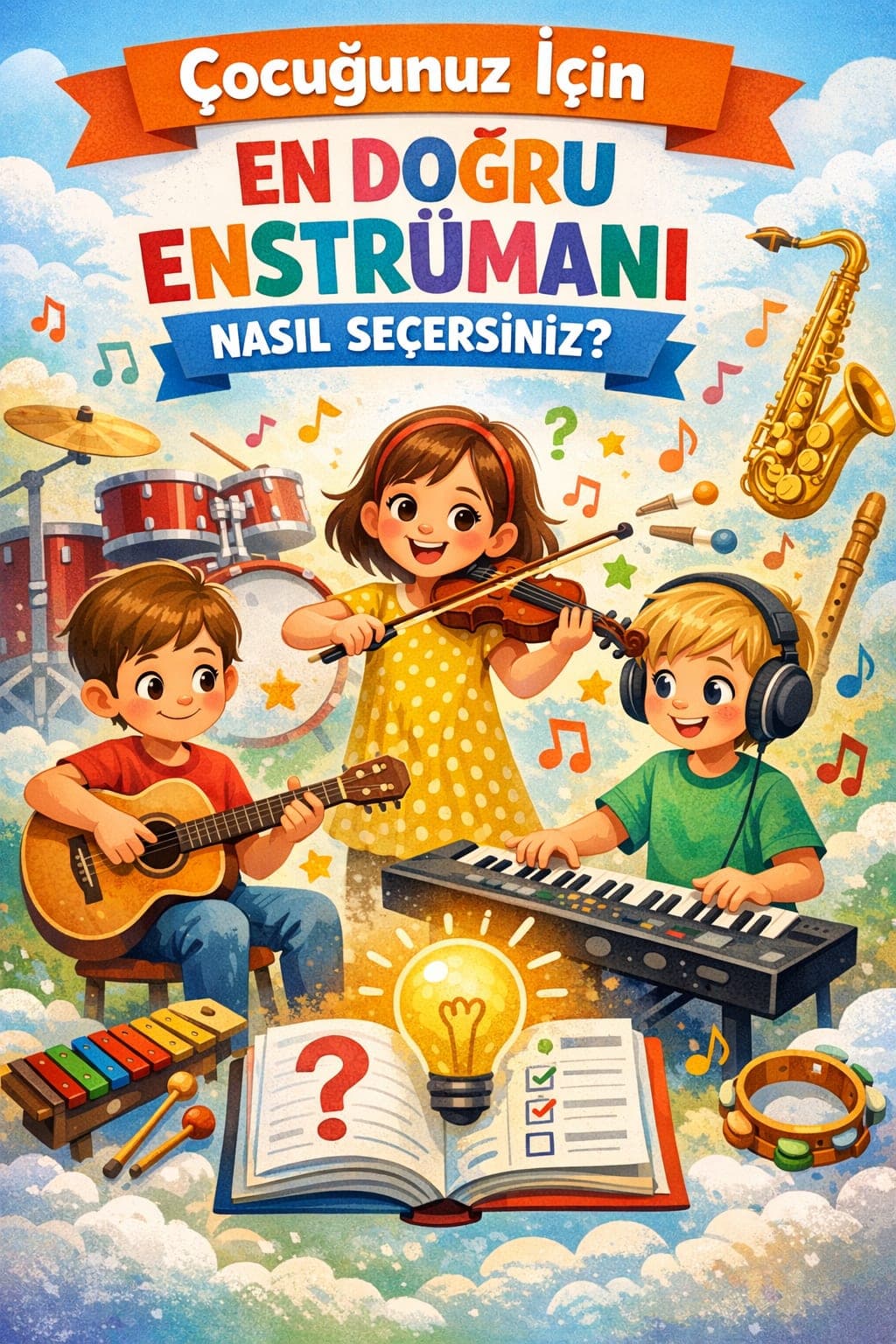 Çocuğunuz İçin En Doğru Enstrümanı Nasıl Seçersiniz ? Aileler İçin Rehber